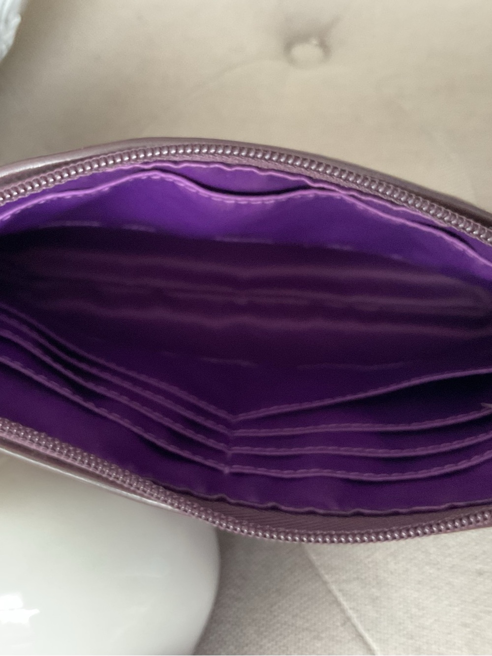 Coach Patent Signature Shoulder Bag in Burgundy Patent - Picture 8 of 9